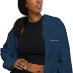 Load image into Gallery viewer, Affirm Attire - Women&#39;s Embroidered Basic Zip Hoodie
